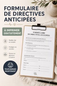 Formulaire de testament vivant à télécharger gratuitement sur un bureau
