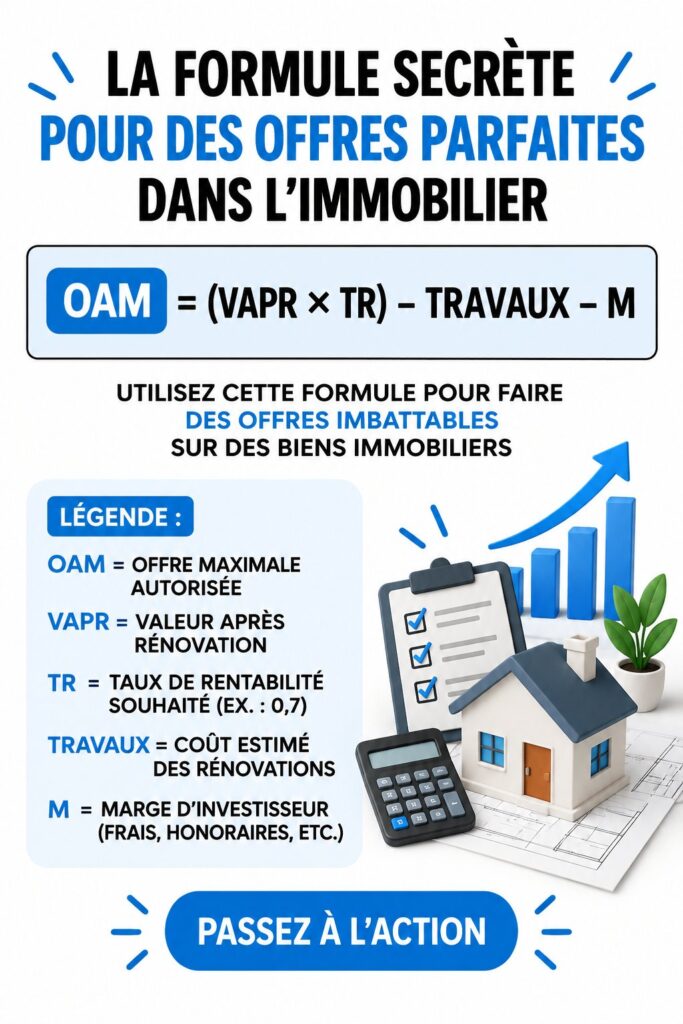 Femme examinant des documents liés à une offre immobilière.