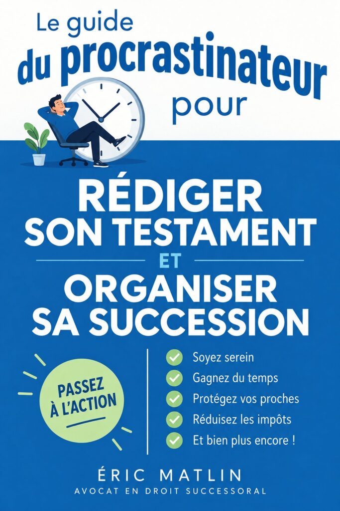 Image d'une femme rédigeant son testament avec des documents juridiques sur la table.