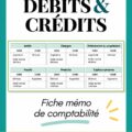 Femme tenant un guide de gestion financière sur les débits et crédits