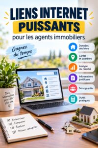 Des agents immobiliers utilisant des outils numériques pour améliorer leur activité.