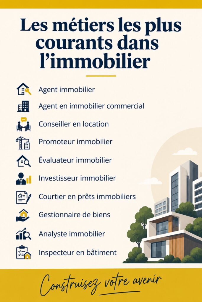 Femme explorant des opportunités de carrière dans l'immobilier
