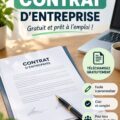 Femme d'affaires consultant un modèle de contrat sur son ordinateur