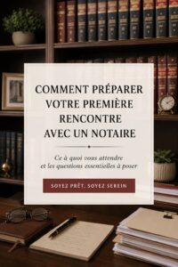 Femme assise à un bureau, préparant des documents pour sa rencontre avec un avocat en succession.