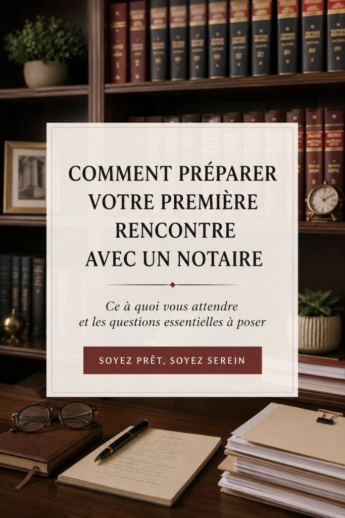 Femme assise à un bureau, préparant des documents pour sa rencontre avec un avocat en succession.