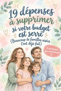 Illustration de factures ménagères pour la gestion budgétaire familiale