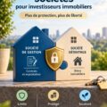 Femme réfléchissant à la meilleure structure d'entreprise pour un investissement immobilier.