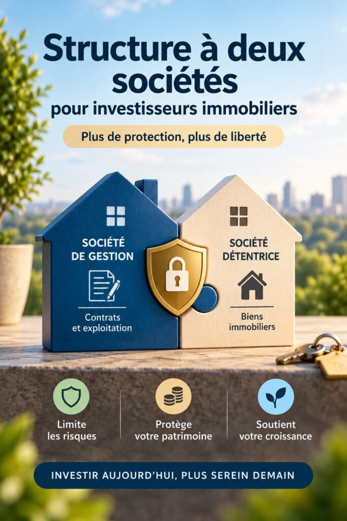 Femme réfléchissant à la meilleure structure d'entreprise pour un investissement immobilier.