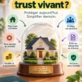 Illustration représentant un family trust pour la gestion des patrimoines familiaux