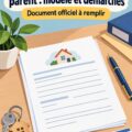 Modèle d'attestation d'hébergement pour parents, informations clés et conseils pratiques.