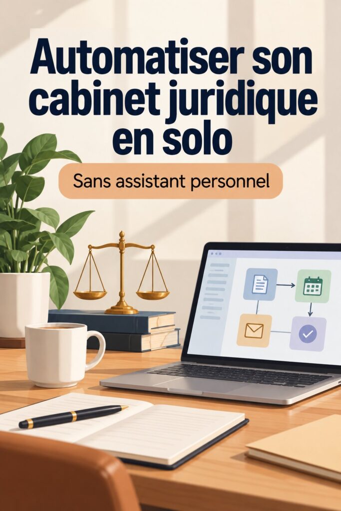 Avocate utilisant un logiciel d'automatisation dans son cabinet d'avocat.