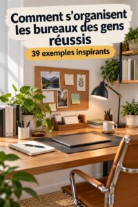 Bureau moderne et inspirant d'une femme entrepreneuse
