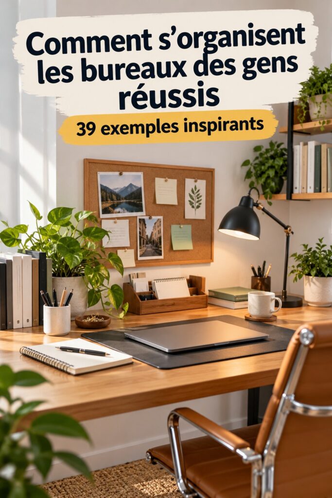 Bureau moderne et inspirant d'une femme entrepreneuse