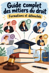 Femme lisant un document juridique, symbolisant la carrière en droit.