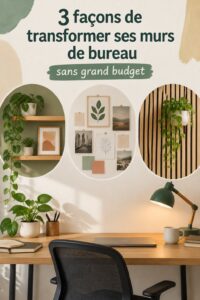 Un bureau décoré avec des couleurs chaudes et des œuvres d'art inspirantes