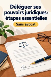 Femme réfléchissant à la délégation de pouvoirs juridiques de manière sereine.