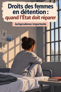 Un groupe de femmes discutant de leurs droits en détention, symbolisant la lutte pour la justice