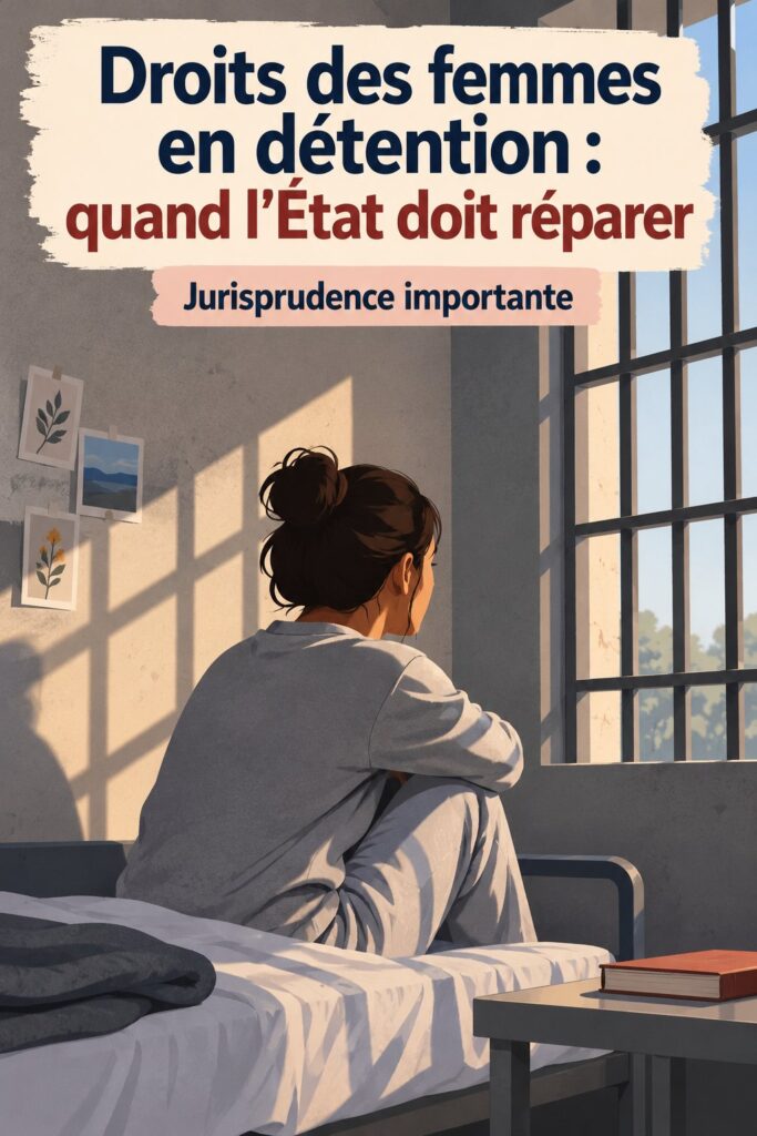 Un groupe de femmes discutant de leurs droits en détention, symbolisant la lutte pour la justice