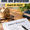 Femme examinant des documents juridiques avec une procuration à la main.
