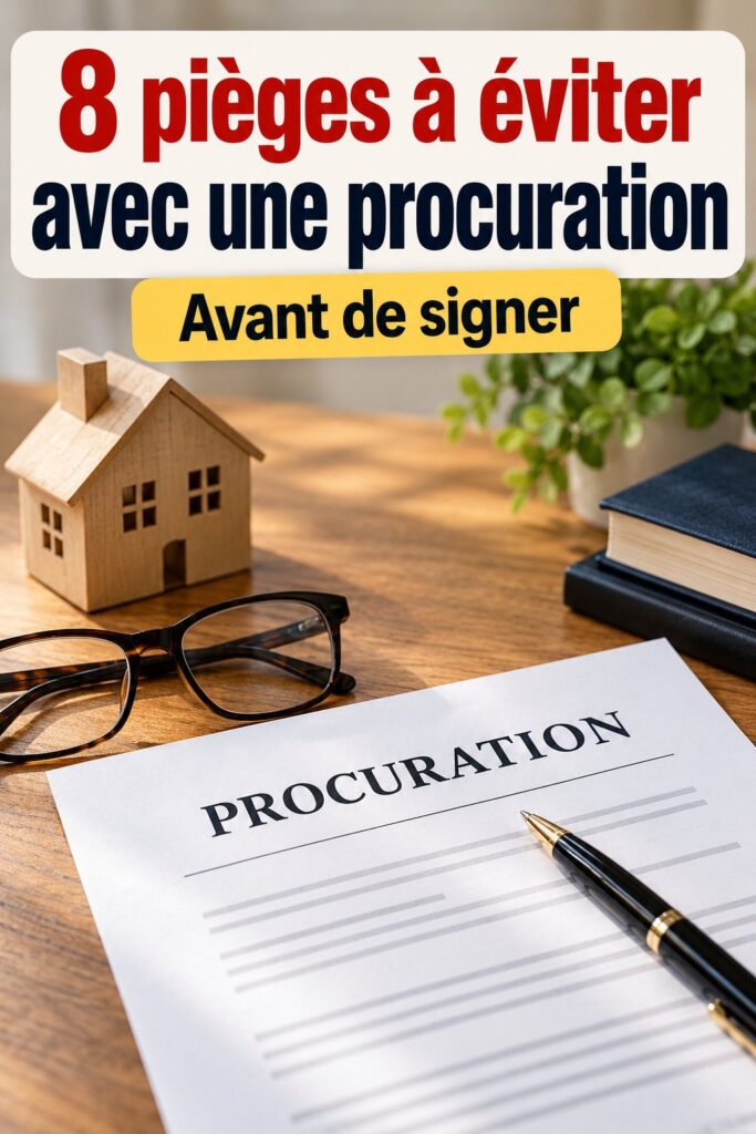 Femme examinant des documents juridiques avec une procuration à la main.