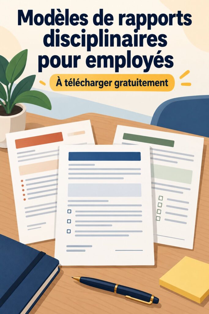 Formulaire de gestion des employés sur un bureau avec des outils de travail.
