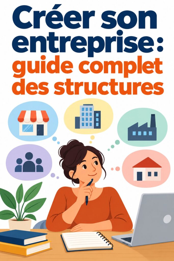 Femme d'affaires souriante examinant des documents devant son ordinateur, illustrant le démarrage d'une LLC ou d'une société.