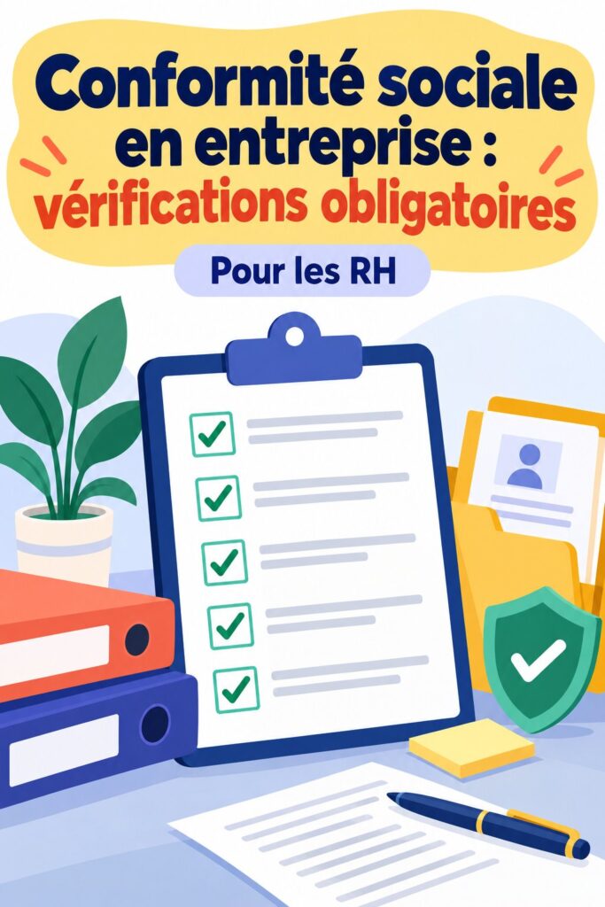 Une femme d'affaires vérifiant un document de conformité sociale en entreprise.
